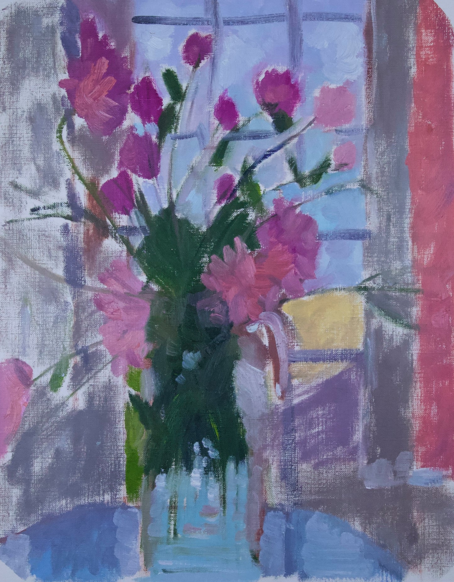 Window Flowers - Black Frame
