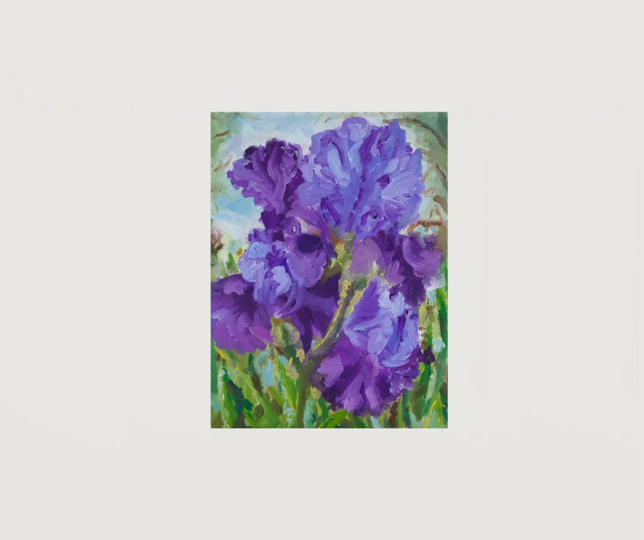 Irises - Black Frame