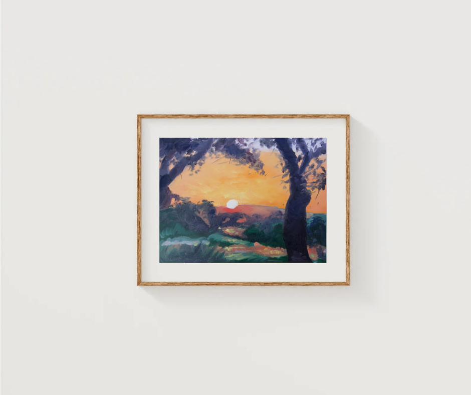 Amber Pathway Print