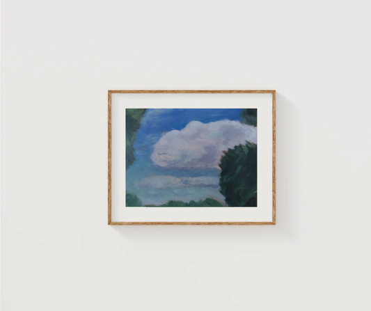 Big Blue Cloud Print