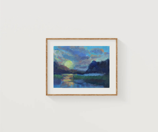 Blue Sunset Print