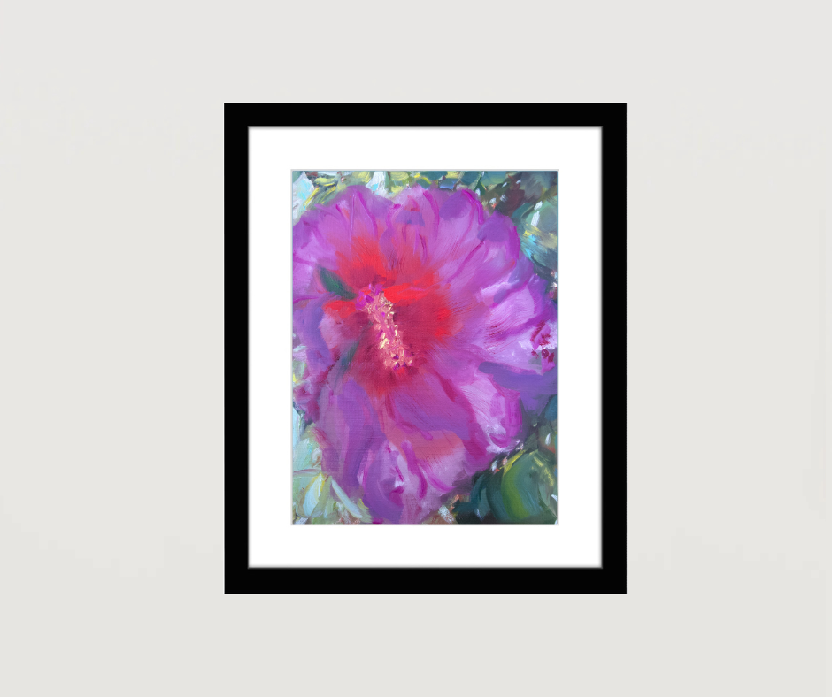 Hibiscus Flower - Black Frame