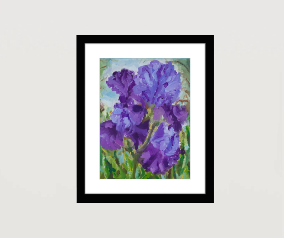 Irises - Black Frame