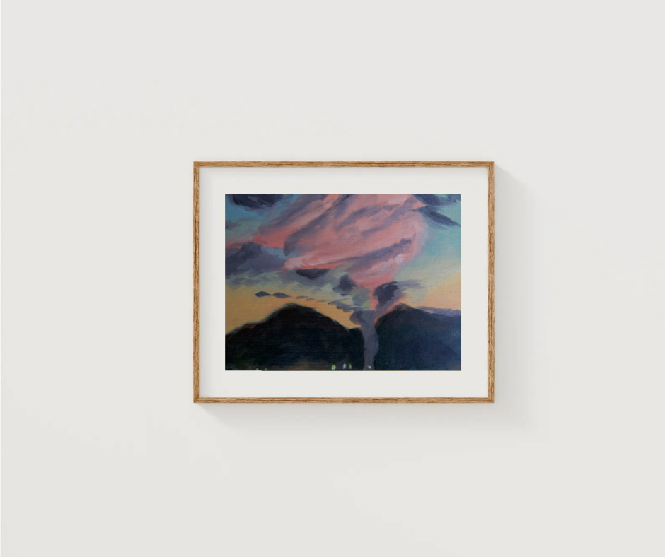 Storm at Sunset Print